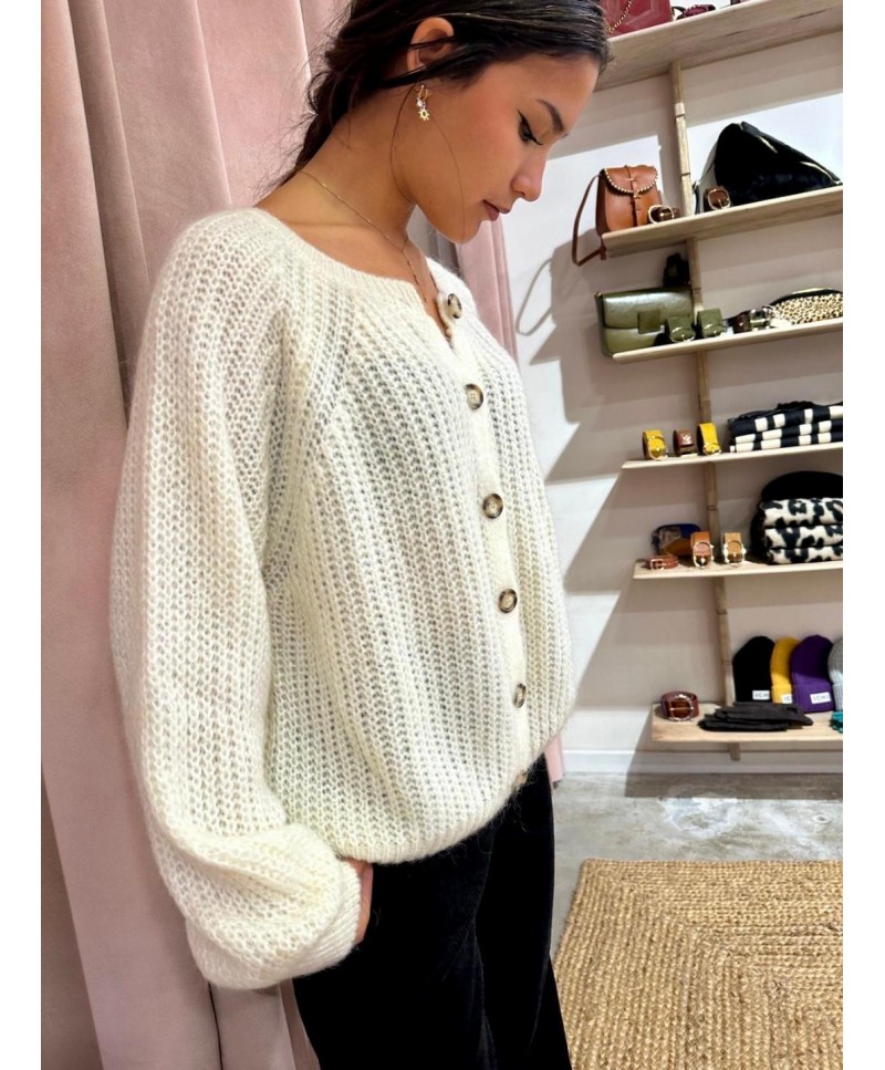 Gilet en maille côtelée Luka