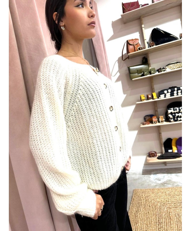Gilet en maille côtelée Luka