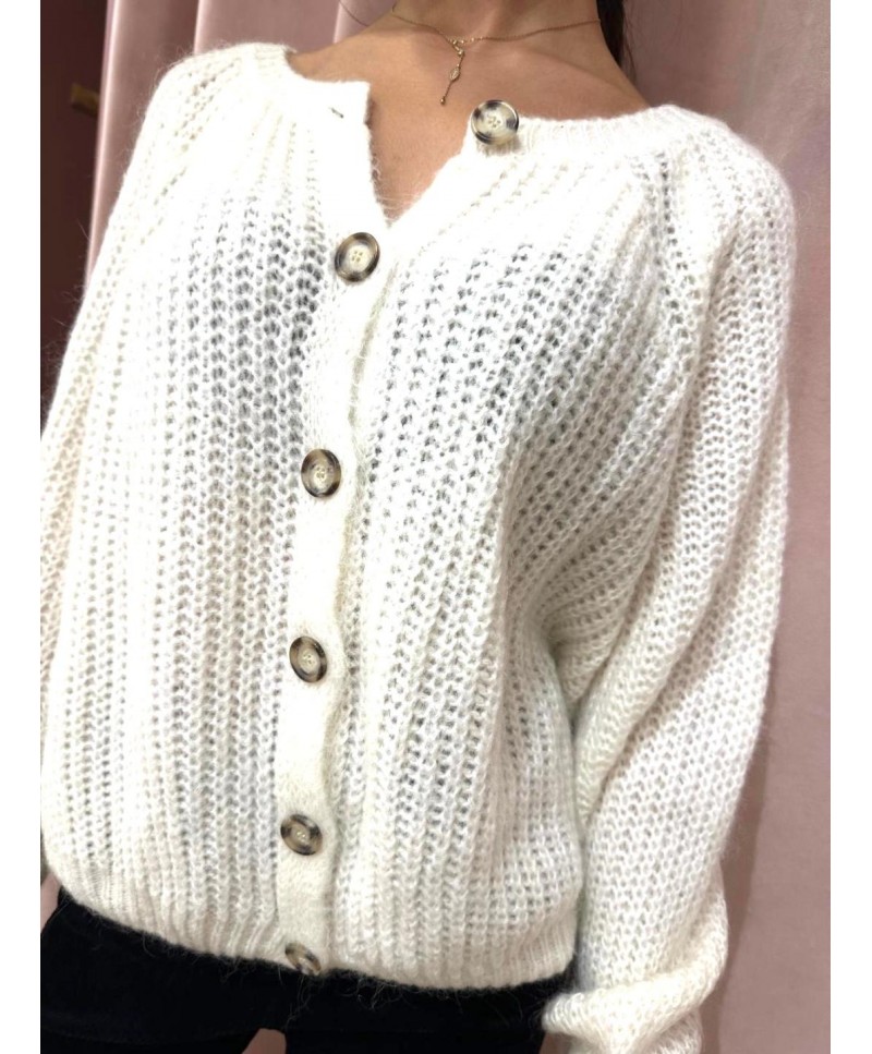 Gilet en maille côtelée Luka