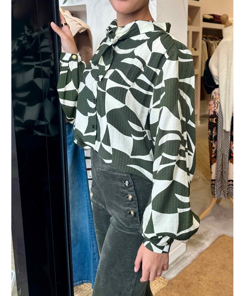 Pantalon à pont en velours Gabin