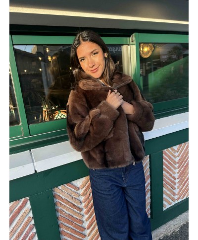 Manteau fausse fourrure Mariel